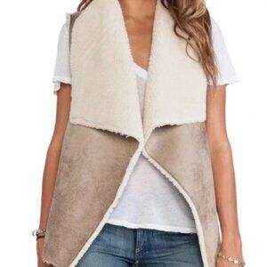 Velvet by Graham & Spencer Faux Suede Sherpa Vest